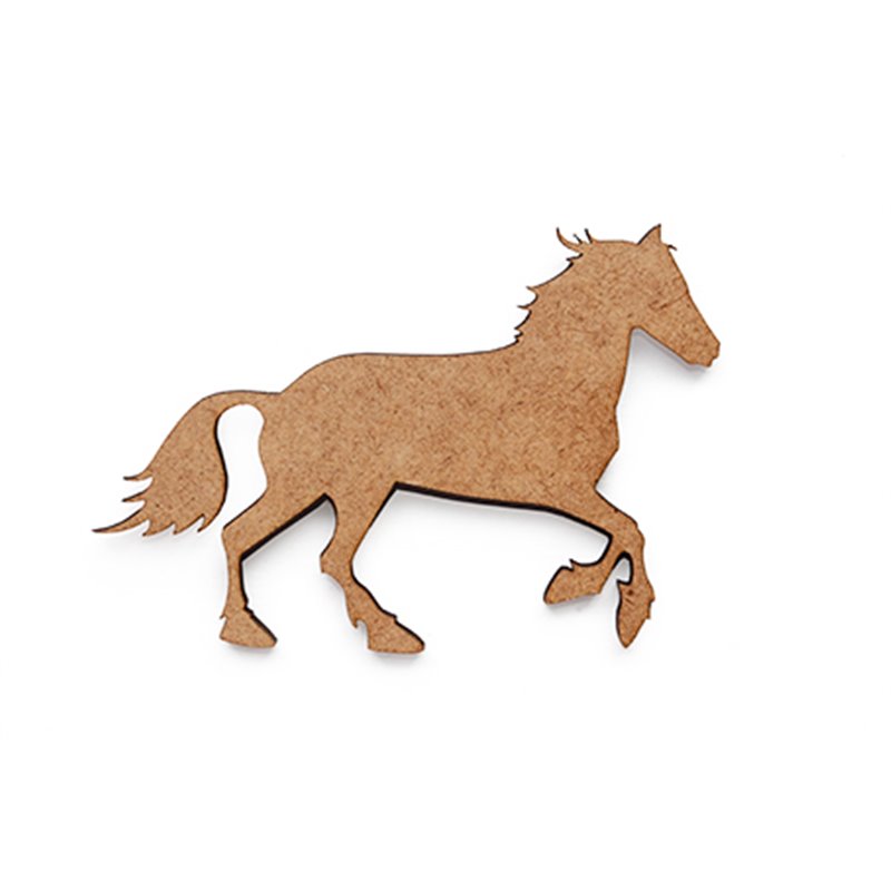 SET 6 CABALLOS 10x7x0.3CM DM