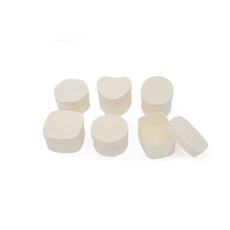 JUEGO 6 CAJAS BALSA 5,5X4X3CM