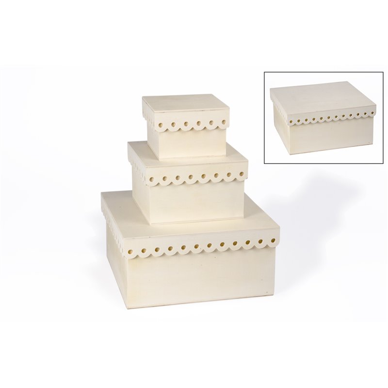 SET 3 CAJAS 25X25X12CM