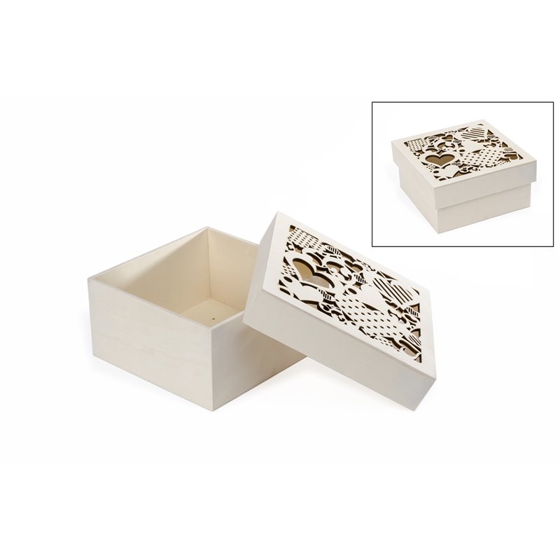 CAJA 16x16x8CM C/CORAZONES