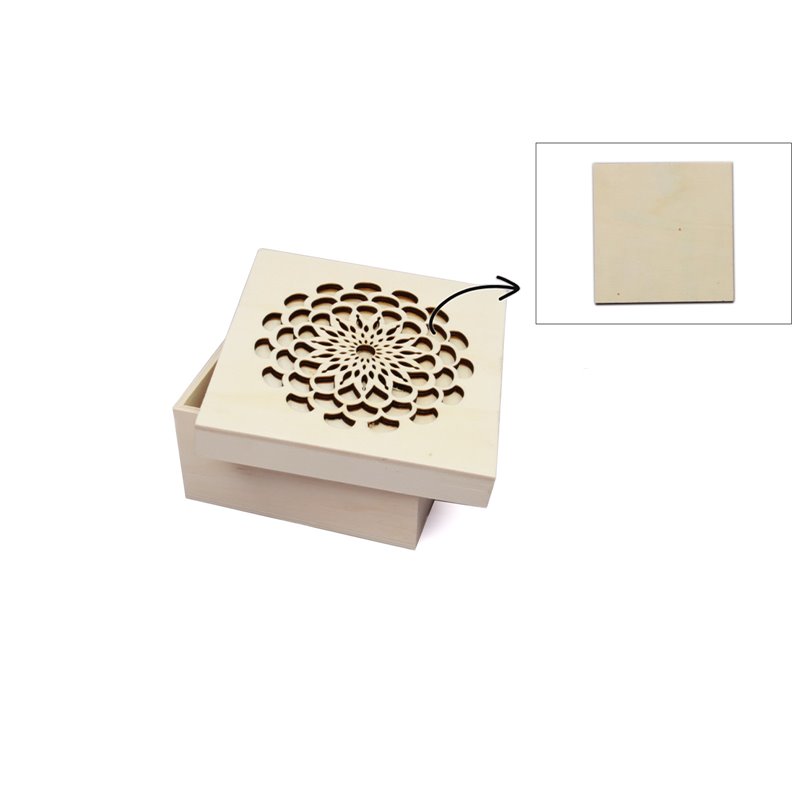 CAJA RECORTADA 16X16X8CM C/PLACA