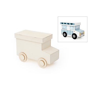 CAJA CAMION 22x10x13CM c/ruedas D.5.5cm