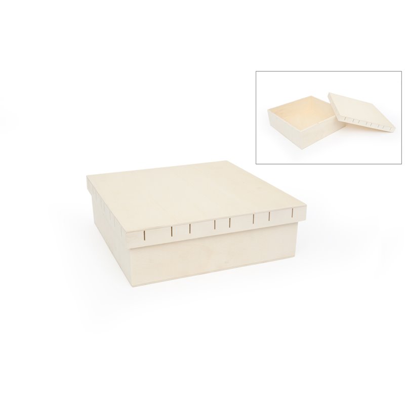 CAIXA C/CUBIERTA C/RANURAS 31.5x31.5x10CM