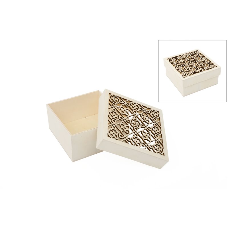CAJA RENDILHADA 16X16X8CM