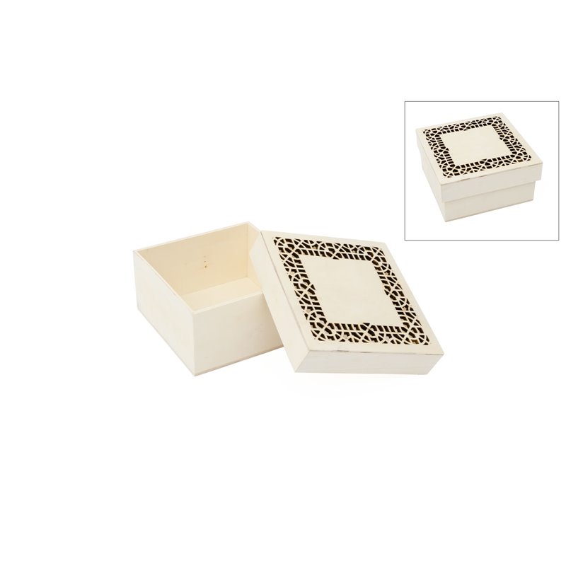 CAJA RENDILHADA 16X16X8CM