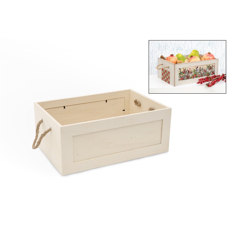 CESTA C/ ASAS EN CORDÓN 37X25X15CM