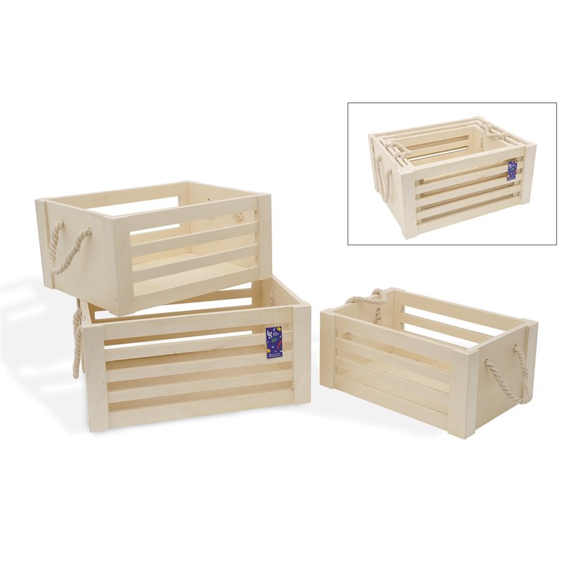 JGO 3 CESTAS 42X32X20CM