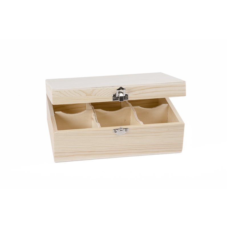 CAJA P/ TÉ 6DIV. 22X15X9M