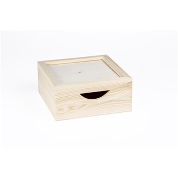 CAJA P/SERVILLETAS 20X20X9CM C/ CRISTAL