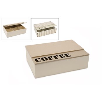 CAJA 23X16X7CM C/TAPA COFFEE