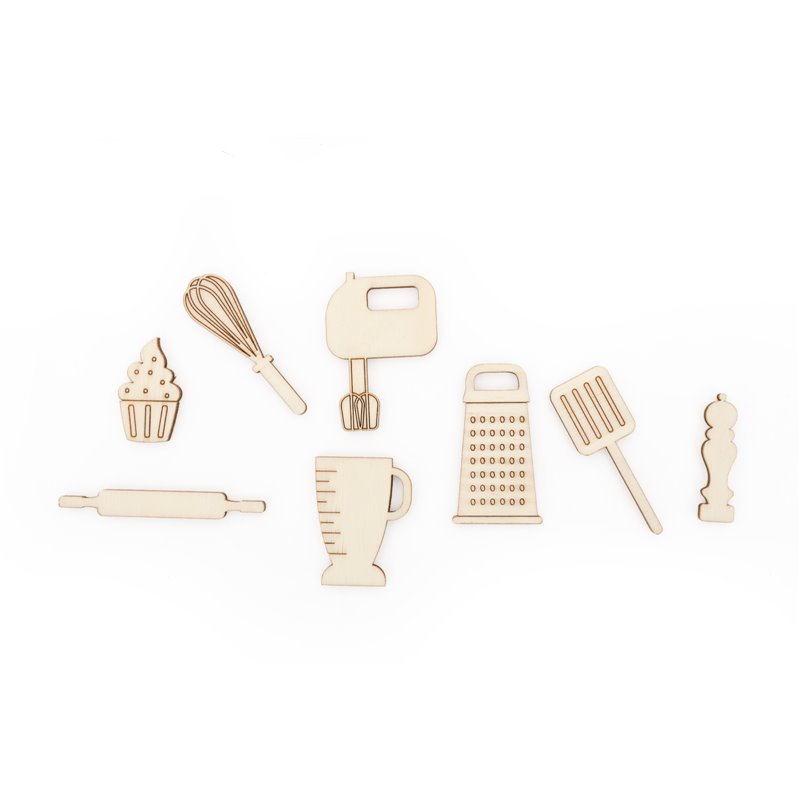 SET 8 ACCESORIOS DE COCINA 5X0.3CM CHOUPO