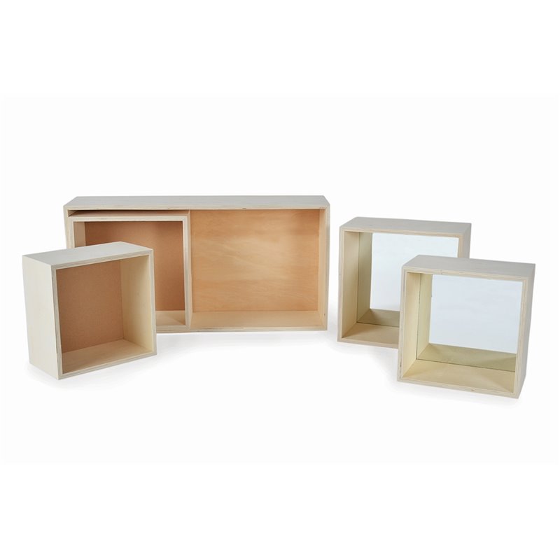 JGO 5 CUADROS 60X30X15CM - 26.5X26.5X14CM - 23X23X13CM