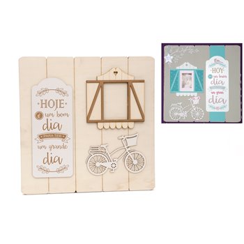 KIT PLACA + BICICLETA + JANELA 55X55CM BLC-040
