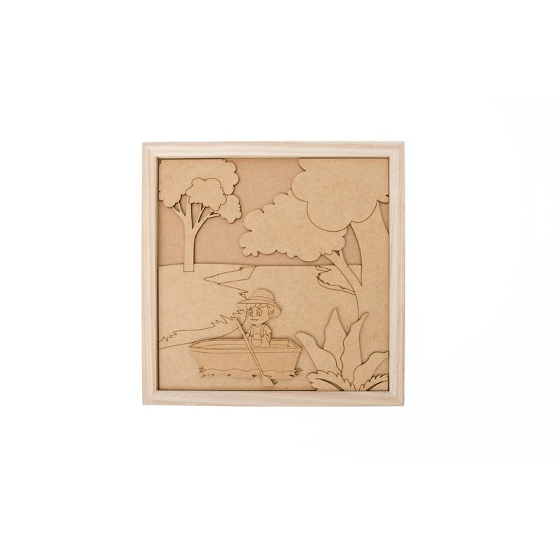 CUADRO C/CRISTAL 33.5X33.5X1.6CM