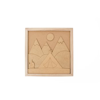 CUADRO C/CRISTAL 33.5X33.5X1.6CM