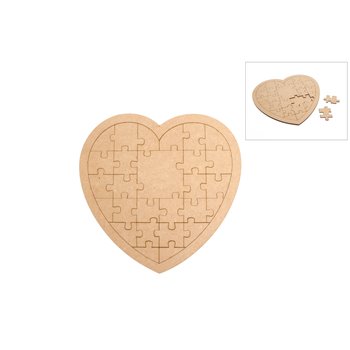 CORAZÓN PUZZLE 35X34.2X0.3CM DM