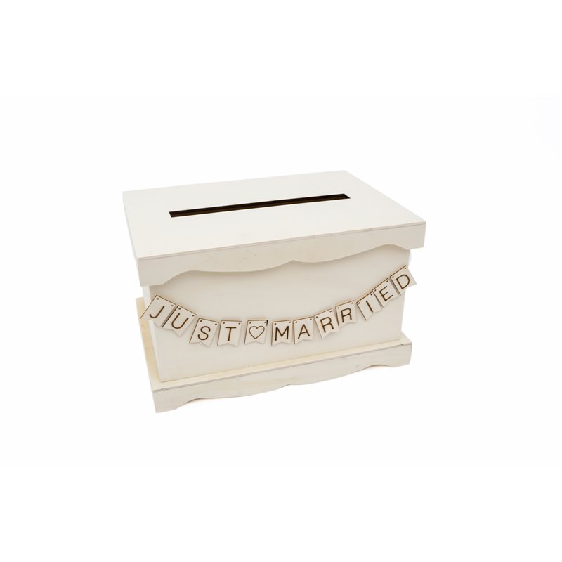 CAJA CORREO P/SOBRES JUST MARRIED 30.5X21.5X18CM