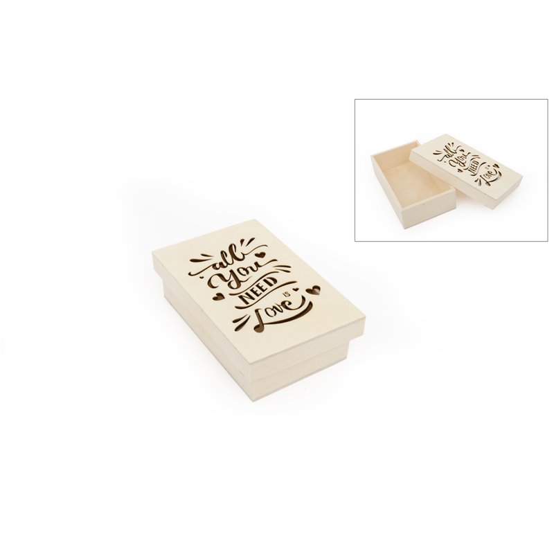 CAJA ALL YOU NEED IS LOVE 14X9X4CM