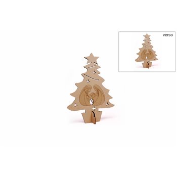 SET 2 ÁRBOLES NAVIDAD 21x30x0.45CM DM