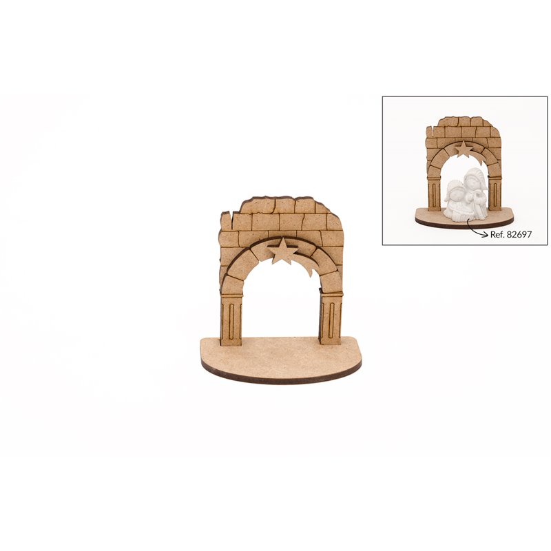 SET 2 CABANAS P/NACIMIENTO 5.4X7X0.3CM DM