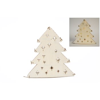 SET 2 ARVORES NATAL COM LED 28.7X29.5X0.2CM CHOPO