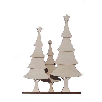 TRIO ARBOLITOS ONDAS 31X24CM