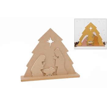 BELÉN 30X41.2X1.6CM C/BASE 34X12X1.6CM DM