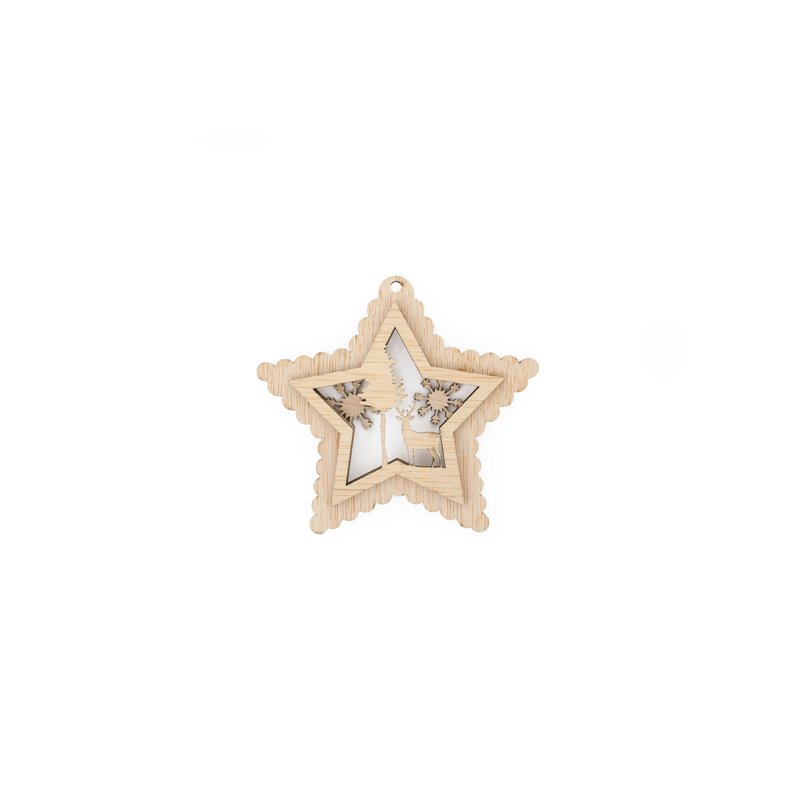 SET 4 APPLICATIONS ESTRELLA 3D 11X10X0.3CM CHOPO RISCADO