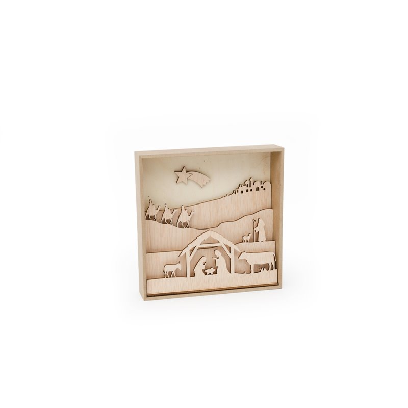 CUADRO 20X20X4.5X0.9CM C/BELÉN