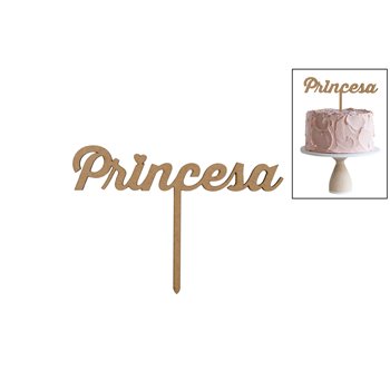 SET 4 TOPPERS PRINCESA 14X9.8X0.3CM DM