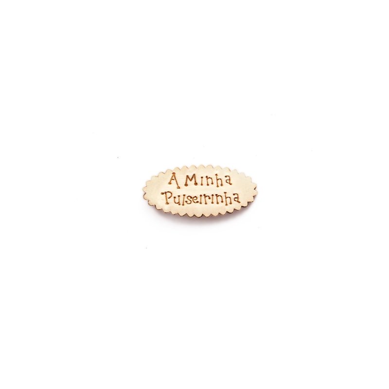 SET 12 PLACAS  A MINHA PULSEIRINHA 4.6x2.1x0.3CM CHOPO