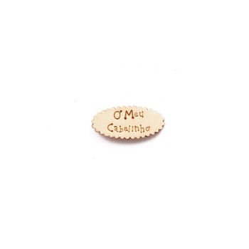 SET 12 PLACAS  O MEU CABELINHO 4.6x2.1x0.3CM