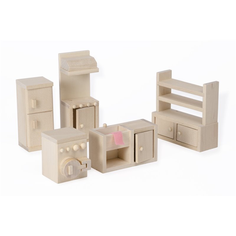 SET 5 PCS MADEIRA COZINHA