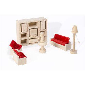 SET 11 PCS MADEIRA SALA DE ESTAR