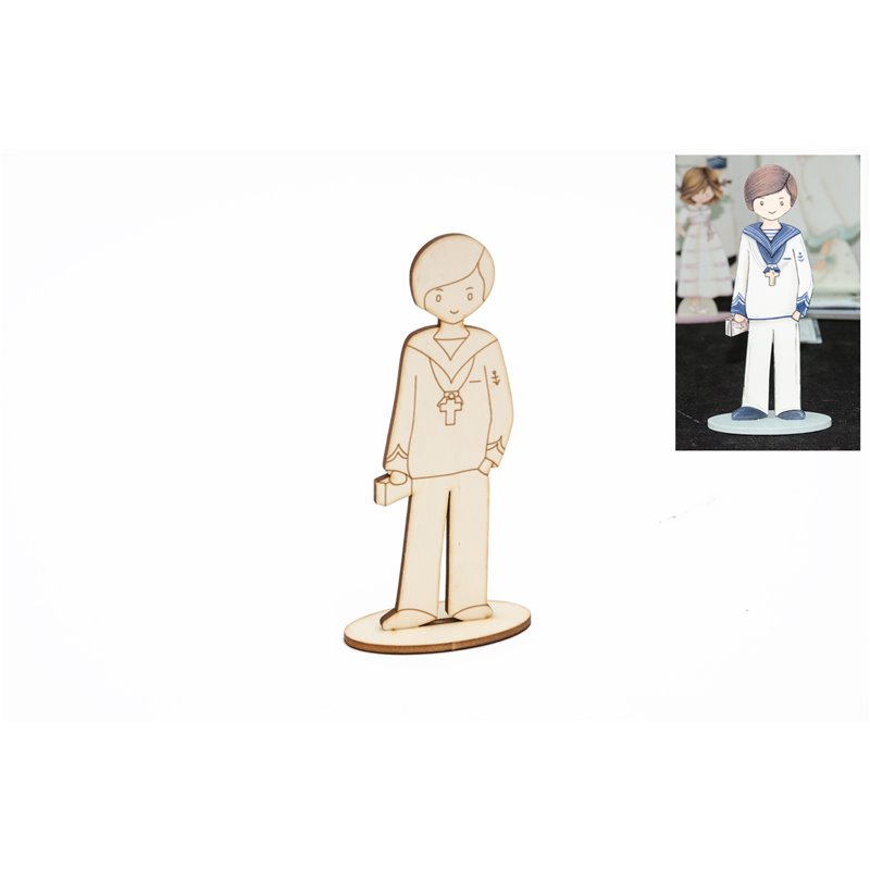 MENINO COMUNHAO LIVRO 20CM+ PEANA