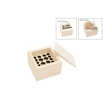 SET 6 CAJAS P/DIENTES C/TAPA 6X6X4.5CM