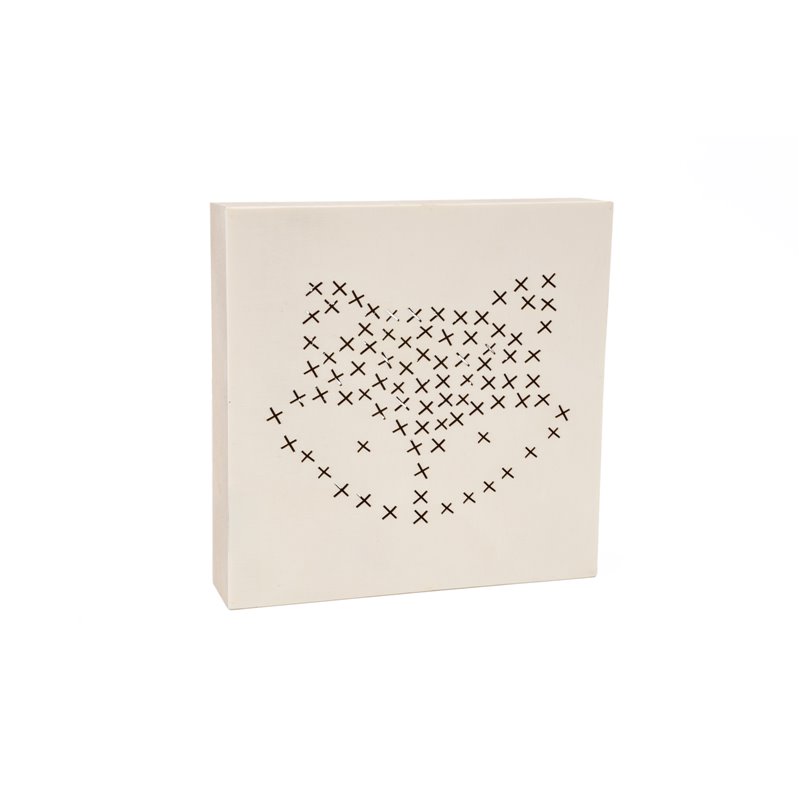 CUADRO ZORRO 20X20X4.5X0.9CM