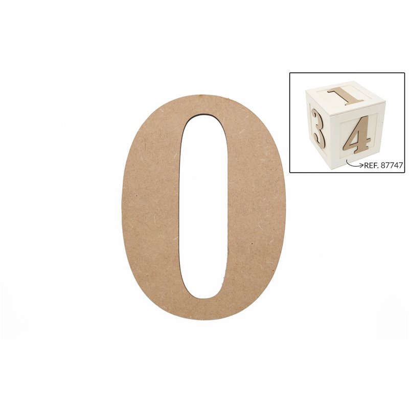 SET 6 NUMEROS 0 13.7X0.3CM DM