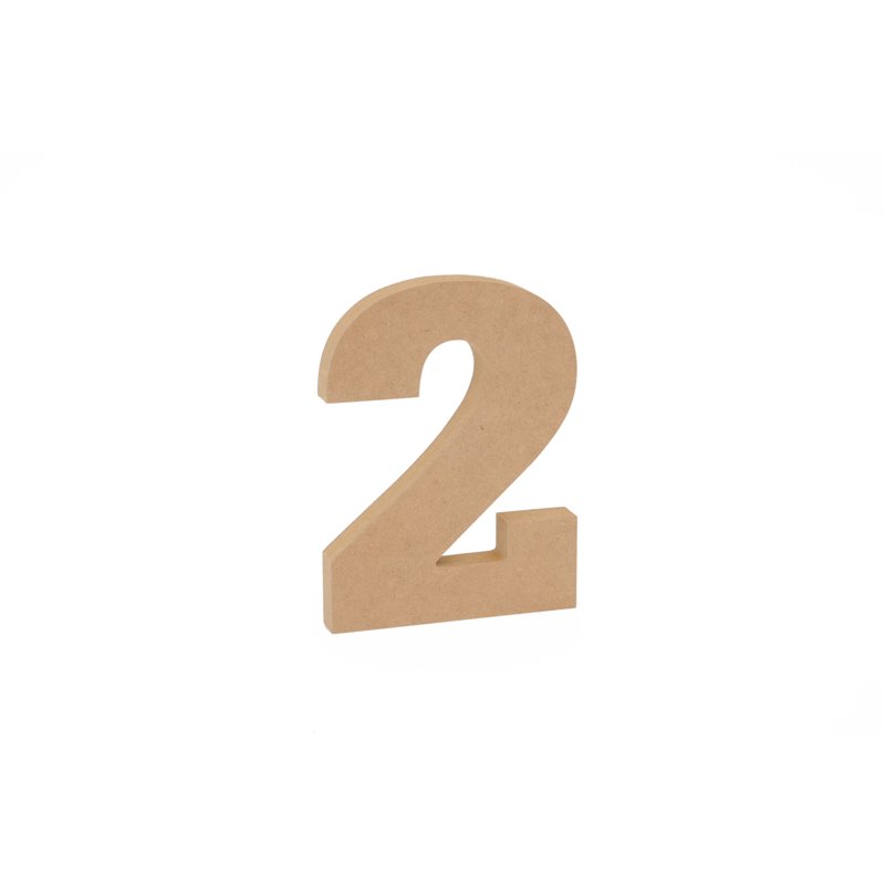 SET 3 NUMEROS 2 15X1.6CM DM