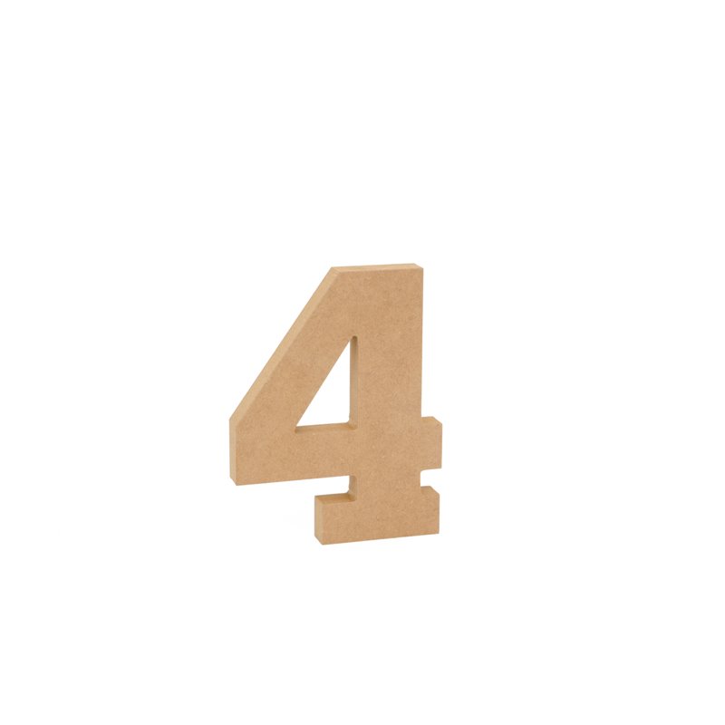 SET 3 NUMEROS 4 15X1.6CM DM