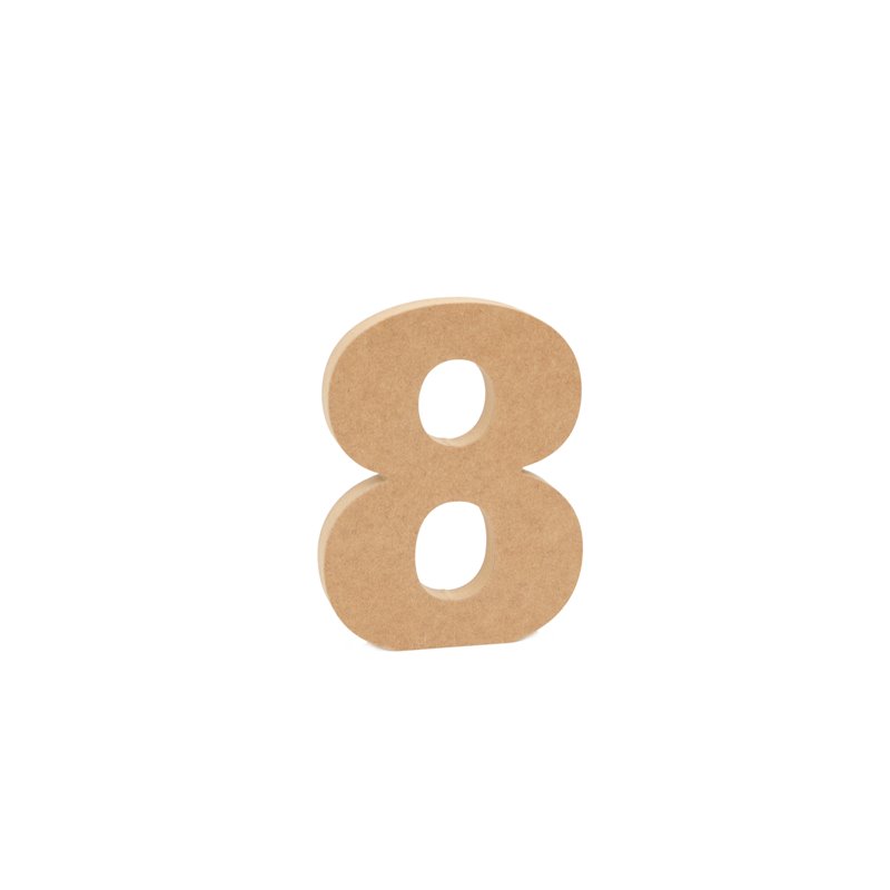 SET 3 NUMEROS 8 15X1.6CM DM