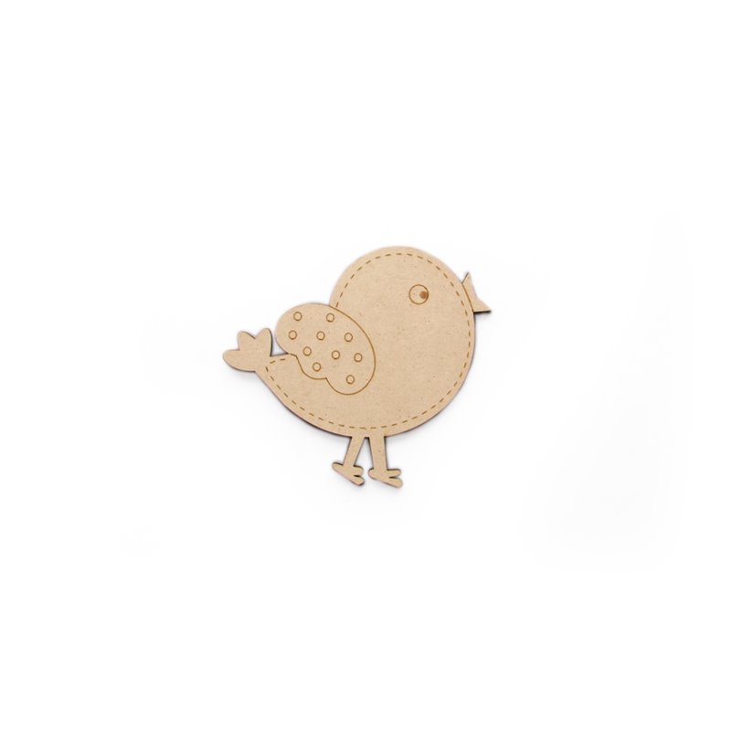 SET 6 PÁJAROS 10X9X0.3CM DM