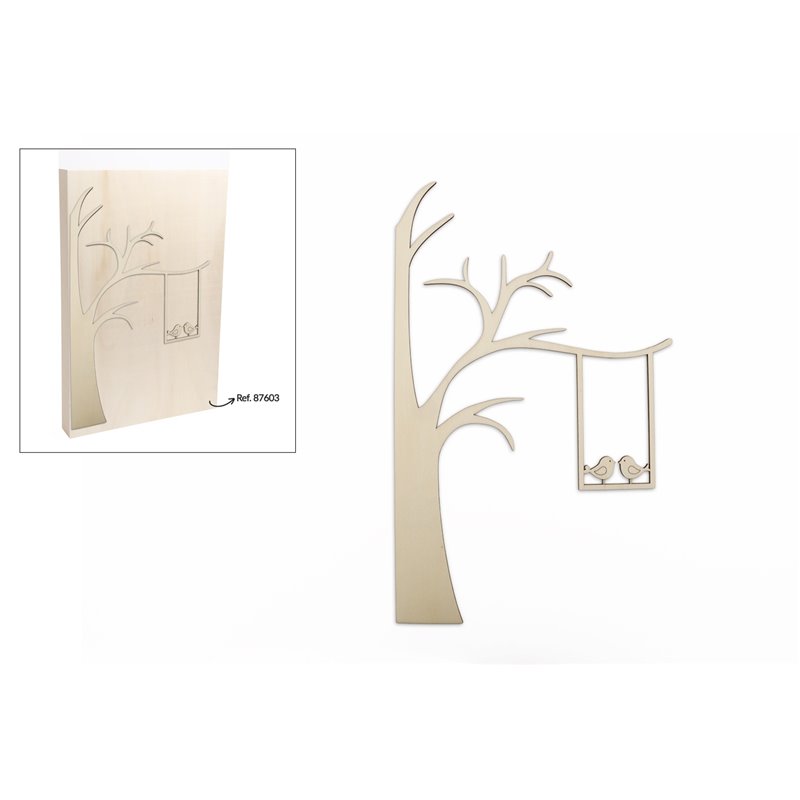 SET 2 ARBOLES 25.1X40X0.3CM CHOPO