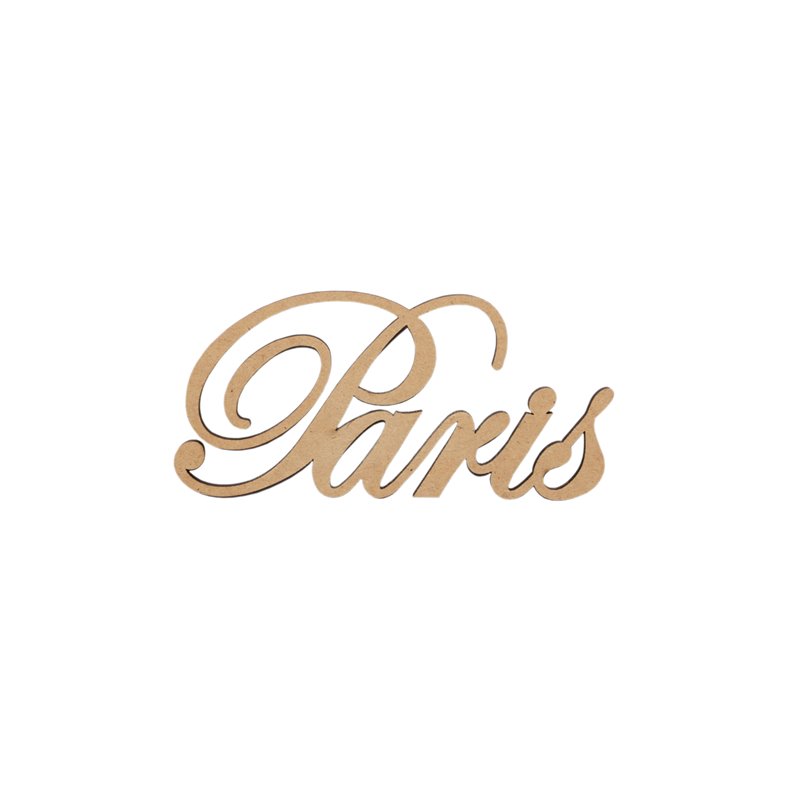 SET 12 PALAVRAS PARIS 10X4.7X0.3CM DM