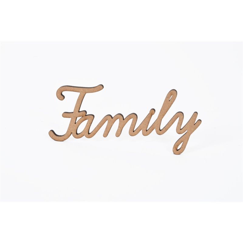 SET 12 PALAVRAS FAMILY 10X3.6X0.3CM DM