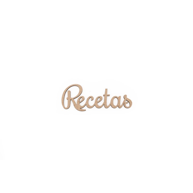 SET 12 PALABRAS RECETAS 7.9X3X0.3CM MDF