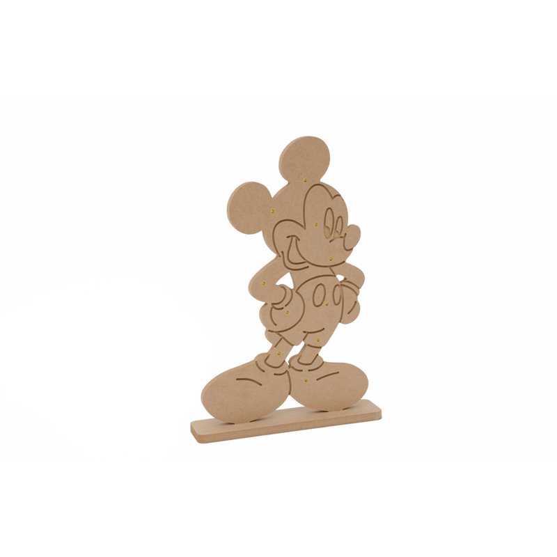RATÓN C/LED 40X1.2CM MDF C/BASE