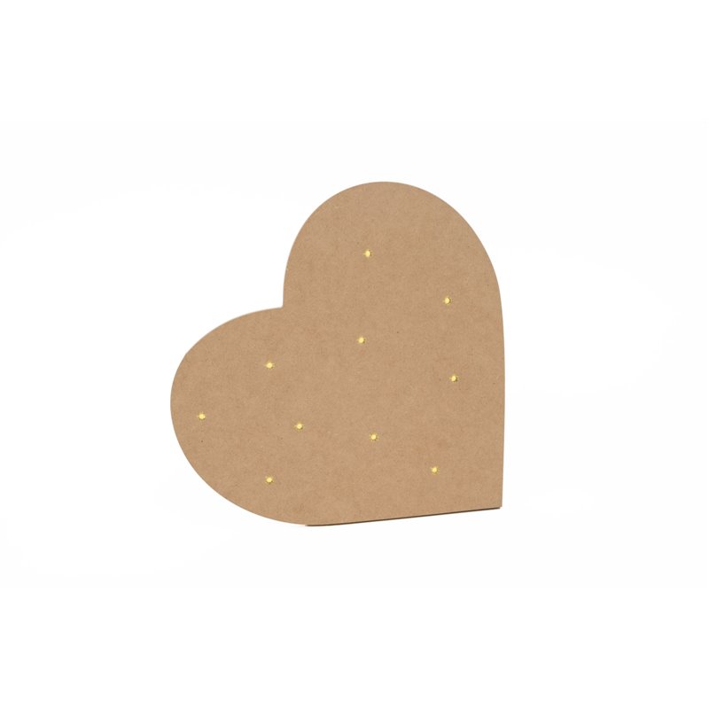 CORAZON C/LED 30X30X1.2CM MDF