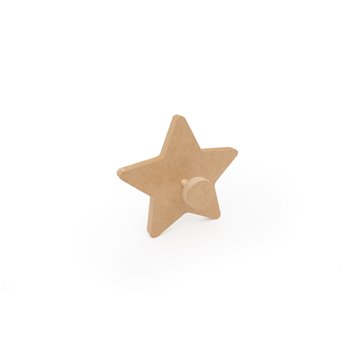 ESTRELLA PERCHA 15X15X1.2CM MDF