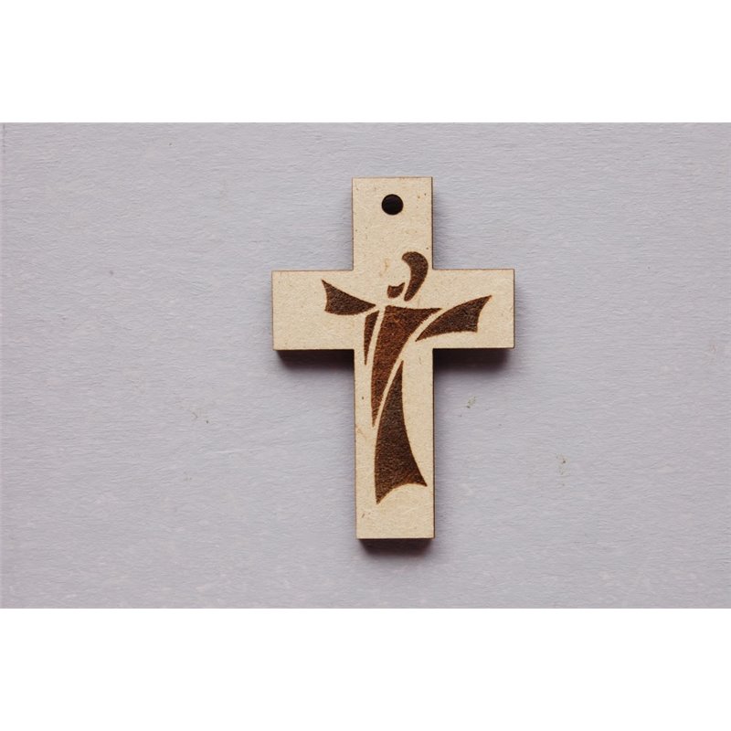 SET 12 CRUZES COM CRISTO 4x6x0.3CM DM